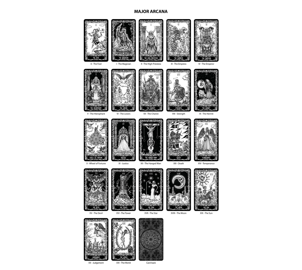 Darkside Skeleton Tarot, Standard Edition